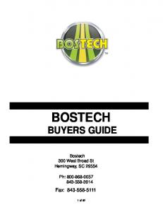 BOSTECH BUYERS GUIDE (pdf)