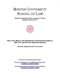 boston university school of law - SSRN papers