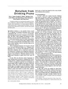 Botulism from Drinking Pruno - Centers for Disease Control and ...
