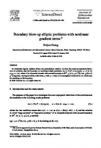 Boundary blow-up elliptic problems with nonlinear ... - Science Direct