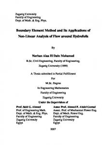 Boundary Element Method and Its Applications of Non