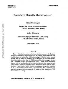 Boundary Liouville theory at c=