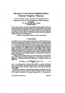 Bounds on the Power-weighted Mean Nearest