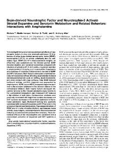 Brain-derived Neurotrophic Factor and ... - Semantic Scholar