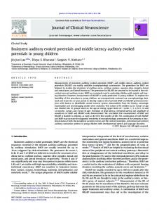 Brainstem auditory evoked potentials and middle ...