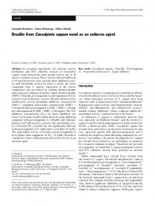 Brazilin from Caesalpinia sappan wood as an antiacne ... - Springer Link