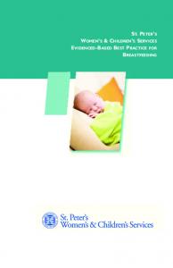 Breastfeeding - St. Peter's Hospital