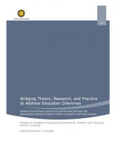 Bridging Theory, Research, and Practice to Address