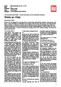 Briefe an Hitler