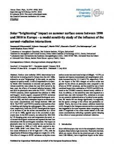 brightening - Atmos. Chem. Phys