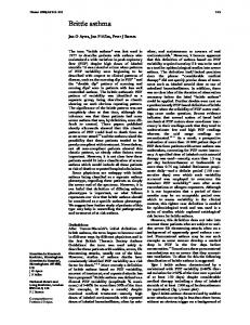 Brittle asthma - NCBI