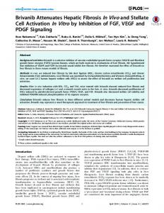 Brivanib Attenuates Hepatic Fibrosis In Vivo and ... - Semantic Scholar