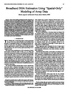 Broadband DOA estimation using 