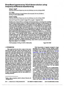 Broadband sparse-array blind deconvolution using frequency ...