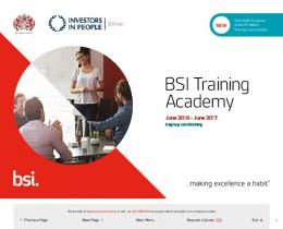 BSI Training Catalogue.