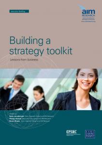 Building a Strategy Toolkit