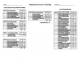 Building Construction Technology