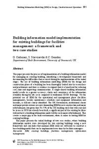 Building information model implementation for ... - Semantic Scholar