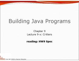 Building Java Programs