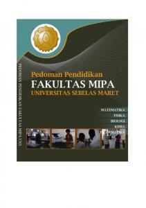 Buku Pedoman FMIPA UNS