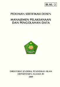 Buku Pedoman ke-2 Sertifikasi Dosen