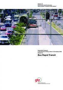 Bus Rapid Transit - UCL Discovery