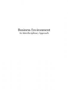 Business Environment - Pearson