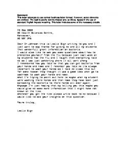 business letter