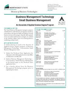Business Management Technology Small Business Management