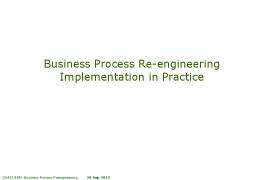 Business Process Redesign