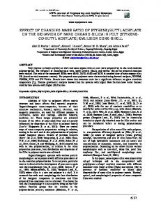 butyl acrylate ... - ARPN Journals