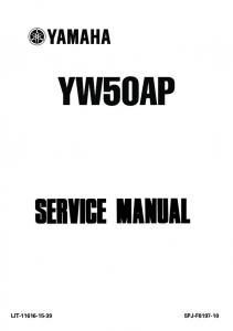 BWS / Zuma 50 2T YW50AP Service Manual