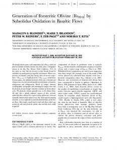 by Subsolidus Oxidation in Basaltic Flows - Department of Geology ...