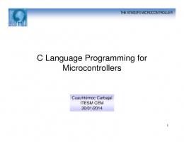 C Language Programming for Microcontrollers