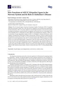 C Ubiquitin Ligase in the