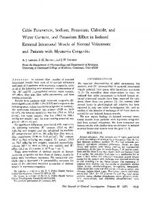 Cable Parameters, Sodium, Potassium, Chloride ... - Semantic Scholar