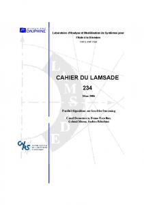 cahier du lamsade 234 - Semantic Scholar