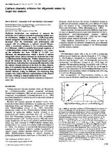 Calcium channels - Europe PMC