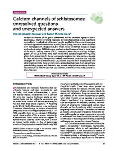 Calcium channels of schistosomes - Wiley Online Library