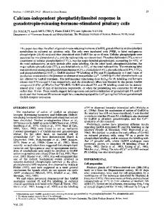 Calcium-independent phosphatidylinositol response in ... - NCBI - NIH