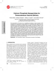 Calcium Phosphate Nanoparticles for