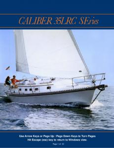 Caliber 35LRC SEries Yacht Brochure