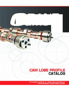 CAM LOBE PROFILE CATALOG