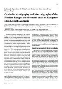 Cambrian stratigraphy and biostratigraphy of the Flinders Ranges and ...