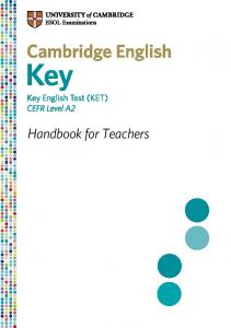 Cambridge English: Key Handbook for Teachers