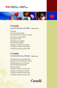 Canada National Anthem