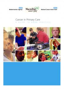 Cancer in Primary Care - NatPaCT