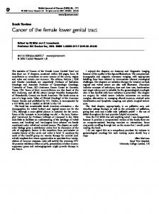Cancer of the female lower genital tract - Nature