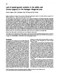 Cancer pagurus - Oxford Journals