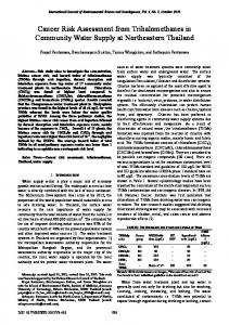 Cancer Risk Assessment from Trihalomethanes in ... - CiteSeerX